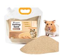 TOKAYIFE Hamster Bath Sand, Dust Free Desert Sand or Potty Litter Sand for Hamster Chinchillas Gerbil Syrian Mice Small Animals (Desert Sand, 4lb)
