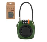 TOKCKYBL 3-Digit Combination Holder Lock Compatible with Apple AirTag, Steel Cable - Alloy Body Ultra Durable Secure Anti-Theft for Luggage, Backpack, Bags, Suitcase, Gym Locker, Travel Safe (Green)