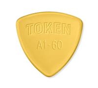 Token A1-60 Large Triangle Amber Ultem Guitar Pick, 60 thou (1.5 mm)