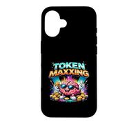 Token Maxxing AI Humor Tech Culture Digital LLM Brain Case for iPhone 16