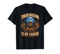 Token Maxxing is My Cardio Funny Cat Computer AI Humor T-Shirt
