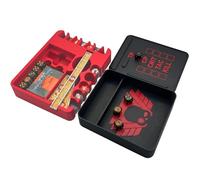 Token Organizer for Kill Team Dice Tray ,All-in-One Tabletop Game Storage Box with Removable Trays , Fits Rulers, Dice, & Command Tokens,Tactical Wargaming Accessories Case with Insignia Slot