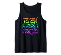Token Straight Friend Rainbow Slang Queer Ally Gay Pride Tank Top