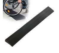 Tokenhigh 2.5cm Rise Threshold Ramp for Doorways, 90cm Wide Non-Slip Wheelchair Ramps, Self Adhesive Rubber Wheelchair Ramp, Threshold Transition Strip for Sweeping Robot Mobility Scooter Trolley