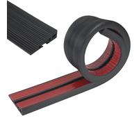 Tokenhigh 2cm Rise Threshold Ramp, 90cm Wide Non-Slip Rubber Wheelchair Ramps, Cuttable Threshold Transition Strip for Doorways Driveways Sweeping Robot Mobility Scooter (black, 2cm in height)