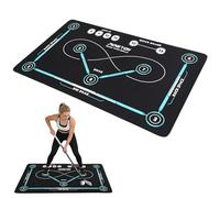 Tokenhigh Hockey Training Mat, 150 x 90 cm Field Hockey Control Mat, Stick-handling & Drills Mat with Non-Slip Rubber Base and Quiet Surface for All Ages to Enhance Skills Training Enthusiasts