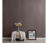 Tokenhigh Peel and Stick Wood Grain Wallpaper, 40 x 300 cm Brown Wood Effect Wall Paper, Self Adhesive Thicken Wall Panels, Waterproof PVC Wall Stickers for Bedroom Living Room (Dark Brown-A)