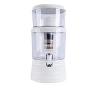 Tokenhigh Water Filter Jug, 16L Large Countertop Purifier with Faucet & Carbon Mineral Filter, Removes Limescale, Impurities, Chlorine, Water Filter Dispenser for Clean, Great-Tasting Tap Water