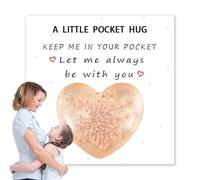 Tokens - 4cm Large Heart Keepsake, Light , Sentimental Gift Tag, Cute Mini Symbol | Inspirational Supporter for Christmas, Birthday, Wedding, Mother