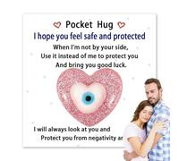 Tokens - Lightweight Glass Heart Keepsake Tokens | Little Heart Pocket for Christmas, Birthday, Wedding, Mother’s Day, Thoughtful Mini Keepsakes for Friends and Loved