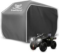 Tokept ATV Cover Waterproof, Heavy Duty 4 Wheeler Cover 86 Inch All Weather Protection Windproof Quad Cover, for Polaris Can am Kawasaki Honda Yamaha Suzuki (XXL)