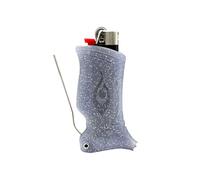 Toker Poker - Bic Lighter Case Multi Tool, Sparkles Collection - All Inclusive Tool for Camping and Other (Clear)