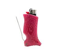 Toker Poker - Bic Lighter Case Multi Tool, Sparkles Collection - All Inclusive Tool for Camping and Other (Pink)