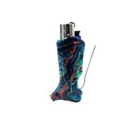 Toker Poker - Clipper Lighter Case Multi Tool, Vibrant Visions Collection, All Inclusive Tool for Camping and Other (Earth Echo)