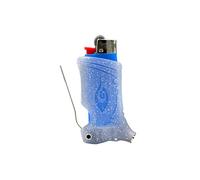 Toker Poker - Mini Bic Lighter Case Multi Tool, Sparkles Collection - All Inclusive Tool for Camping and Other (Clear)