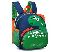 Tokeya Kids Backpack, School Bag Dinosaur for Boys Children Toddler with Chest Strap Kindergarten Bookbag Cute Nursery Rucksack Bags for Preschool 1-5 Years, Green