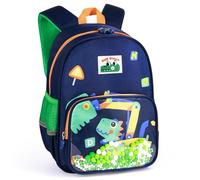Tokeya Toddler Backpack Kids School Bag for Boys, Mini Cute Excavator Kindergarten Bookbag with Chest Strap Small Children's Backpacks Lightweight Nursery Rucksack for Preschool 2-6 Years, Royal Blue