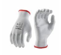 TOKHA SAFETY 24 Pairs 100WW PU Coated Work Gloves with Grip polyurethane Coated for Men Women Warehouse Mechanic Gardening (Medium (Size 8))