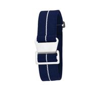 Tokicoo 18mm 20mm 22mm Stretch Nylon Waterproof Sport Style Watchband for Quartz and Mechanical Watches,Style 8-Silver,22mm