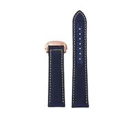 Tokicoo 19mm and 20mm Quick Release Waterproof Nylon Watchband with Butterfly Buckle and Colored Stitching Design,Style 3-Rose Gold,19mm