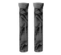 TOKIDNY 1 Pair Rubber Bike Handlebar Grips Soft Non-Slip Thickened Shock-Absorbing Sleeve for Mountain and Bikes, Black Grey, Extended Length for Scooters and Fixed Gear