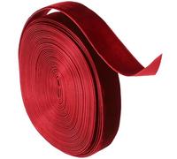 TOKIDNY 1 Roll Cuttable Polyester Velvet Ribbon Creative Elegant Retro Aesthetic Style Convenient Wear-Resistant Ribbon for Box Packaging and Making Bows, for Christmas Themed Crafts