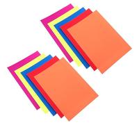 TOKIDNY 10 Sheets Glow in The Dark Paper for DIY Crafts with Neon Party Decorations, Assorted Colour Paper with Cuttable Shapes for Festival and Christmas Party Supplies