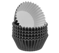 TOKIDNY 100Pcs Aluminum Foil Cake Cups Non-Stick Baking Liners for Muffins and Egg Tart Pudding Dessert Preparation