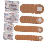 TOKIDNY 100pcs Breathable Flexible Fabric for Fingertips and Joints Dirtproof Small and Large Round Plasters Comfortable Wound Care for Face and Minor Injuries