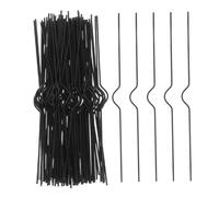 TOKIDNY 100pcs Hanging Calendar Hooks Calendar Binder Clip Hooks Black Iron Wire Sturdy Versatile Design Modern Minimalist Style for Banner