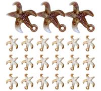 TOKIDNY 100pcs Ocean Theme Seashell Charms DIY Pendant Set for Jewelry Making, Delicate Sea Shell Elements for Craft Projects, Creative Handmade Accessories for Bracelets and Necklaces