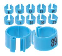 TOKIDNY 100Pcs Pigeon Leg Rings Small Bird Foot Bands Poultry Identification Bands for Chickens Ducks Hens and Birds Easy to Use Distinguish Breeds