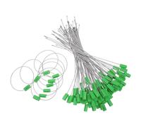 TOKIDNY 100pcs Steel Security Cable Seals with Self-Locking Tie and Tamper Proof Wire Seal Technology Zinc-Coated Wire Material for Shipping Container Process and Trailer