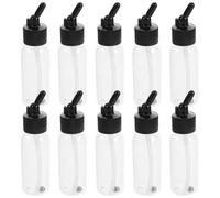 TOKIDNY 10pcs 30ml Airbrush Bottles Plastic Replaceable Paint Pigment Holders with Precise Control of Paint Flow and Reusable Design for Airbrush Painting Supplies