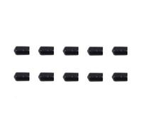 TOKIDNY 10pcs 8mm Black Rubber Archery Arrowheads for Training and Outdoor Practice, Safety Arrow Tips for Target Shooting Accessories