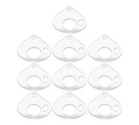 TOKIDNY 10pcs Acrylic Embroidery Thread Organizer with Elegant Design, Compact and Portable Floss Bobbins for Sewing and Embroidery Projects, Reusable Yarn Holder for Craft Storage