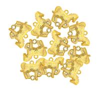 TOKIDNY 10pcs Chinese Year Horse Pendants Plastic Tassel Charms for Spring Festival Decoration Zodiac Strength Symbol Hanging Ornaments for DIY Holiday Decor