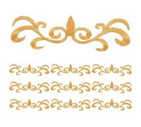 TOKIDNY 10pcs Gold Embroidery Patches for Clothing Repair Fabric Appliques with Antique Style Embellishment Classic Stage Drama Costume Accessories for Bags Jeans and DIY Sewing