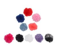 TOKIDNY 10pcs Lapel Microphone Wind Muffers Wind Covers Furry Mic Windscreens Elastic Band for Outdoor Interview Use