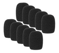 TOKIDNY 10pcs Mini Windproof Headset Microphone Sponge Covers Lightweight Lapel Mic Guards Noise-reducing Soft Sponge for Clear Sound in Conferences Teaching and Speech
