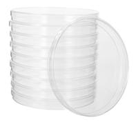 TOKIDNY 10pcs Plastic Petri Dishes with Lids Large Volume Sterile Laboratory Culture Plates for Science Experiments School Projects Cell Tissue Culture