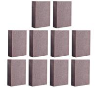 TOKIDNY 10pcs Remove Pot Rust Sponges Powerful Cleaning Sanding Sponge with Emery Material Not Easy to Break Brown Kitchen Cleaning Tool for Rust Removal