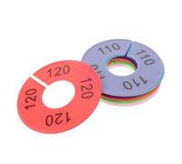 TOKIDNY 10pcs round Clothes Size Dividers for Closets, Plastic Clothing Hanger Separators Visual Guidance and Enhanced Store Management, for Boutiques and Fitting Rooms