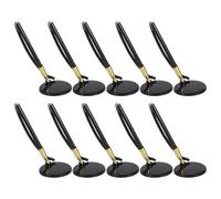 TOKIDNY 10pcs Security Desk Pen Secure Pen with Adhesive Chain Fine Point Ballpoint Antitheft Design Plastic with Metal Clip for Retail Reception Office Stationery