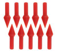 TOKIDNY 10Pcs Silicone Practice Arrowheads for Archery Hunting, Soft Safety Arrow Tips 3.14X0.90X0.67In, Supple Arrowhead Points for Outdoor Shooting and Target Game