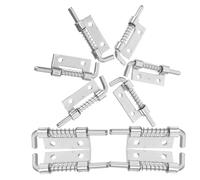 TOKIDNY 10pcs Spring Loaded Barrel Bolt Latch for Gate and Door, Heavy Duty Galvanized Iron with Automatic Rebound Design and Anti-Rust Feature, Suitable for Kitchen and Toilet Use