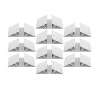 TOKIDNY 10PCS White Plastic Pet Gate Triangle Support Feet Reinforcement Fittings Dog Panel Stabilizer for Standing Dog Fence Gate Accessories