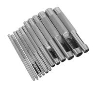 TOKIDNY 12pcs Round Leather Punch Set Manual Hole Puncher for Precise Belt Bag DIY Crafts Steel Hollow Punch Tools with Multiple for Sewing and Leatherwork Projects