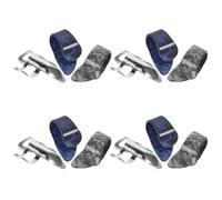 TOKIDNY 12pcs Stainless Steel Guitar Finger Picks Set Bulk with Resin Thumb Plectrums for Acoustic Electric Bass Ukulele Mandolin Banjo Ergonomic Anti-slip Metal Picks for Crisp Bright