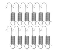 TOKIDNY 12pcs Stainless Steel Tension Hook Spring Industrial Extended Springs for Display Stand Garage Workshop Advertising Rack Mechanical Components